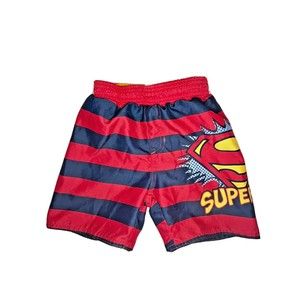 Superman Swimsuit Trunks Toddler Boys 2T
